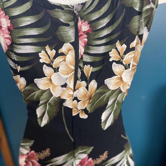 Vintage 1980s/90s MC Squared Floral Sleeveless Mini size M - Picture 4 of 6